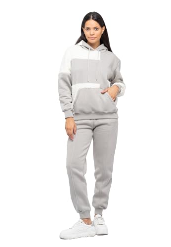 Survêtement bicolore tendance femme idéal pour le sport et le cocooning