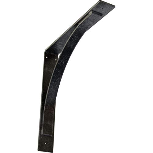 3" W x 20" D x 20" H Morris Steel Bracket, Antiqued Silver