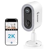 Jennov Wireless Security Camera, 2.4Ghz WiFi Battery Powered with AI Smart Detection/Color Night Vision/Two-Way Talk/IP66 Waterproof, Free Cloud Storage for Outdoor & Indoor Home Camera