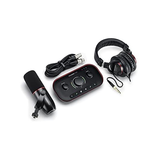 Focusrite Audio Interface, Black, Vocaster Two Studio