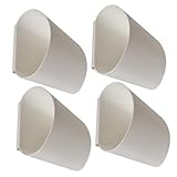 Panier mural suspendu : le matériau en plastique leur assure une bonne durabilité et praticité, le seau suspendu peut être utilisé pendant une longue période, les conteneurs de chariot à roulettes