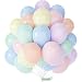 PartyWoo Pastel Balloons, 100 pcs 10 in Pastel Color Balloons in 8 Colors, Pastel Latex Balloons, Pastel Colored Balloons for Unicorn Birthday Decorations, Unicorn Party Decorations, Rainbow Birthday