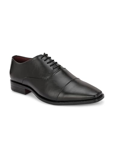 Image of ALBERTO TORRESI Classy and Durable Men's Synthetic Formal Shoes with Lace-Up Closure - Perfect for Office and Special Occasions