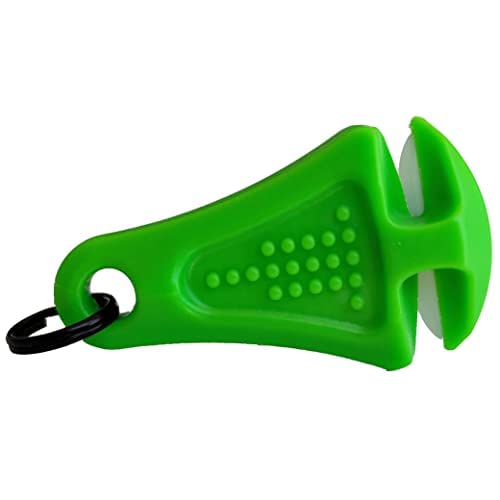 Image of THREAD CUTTERZ Patented Ceramic Blade Zipper Pull /Pendant Quick Thread, Yarn & Embroidery Floss Cutter - Green