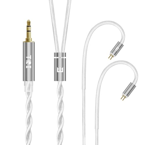 【TRI grace pro】2PIN 3.5mmリケーブル 5N-OCC Litz 612芯単結晶銅銀メッキケーブル 22 AWG標準で生産 3.5mmイヤホンアップグレードケーブル イヤフォン交換ケーブル ZSN/ZSN Pro/ZSN PROX/ZS