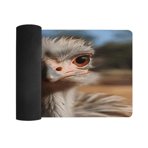 Cute Ostrich Mouse Pad Grande Antideslizante 60x30 cm miniatura 3