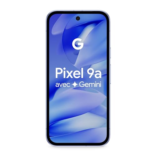 Google Pixel 9a – Smartphone Android débloqué avec Appareil Photo IA, Batterie Longue durée et sécurité Robuste – Iris, 128GB + Pixel Buds A