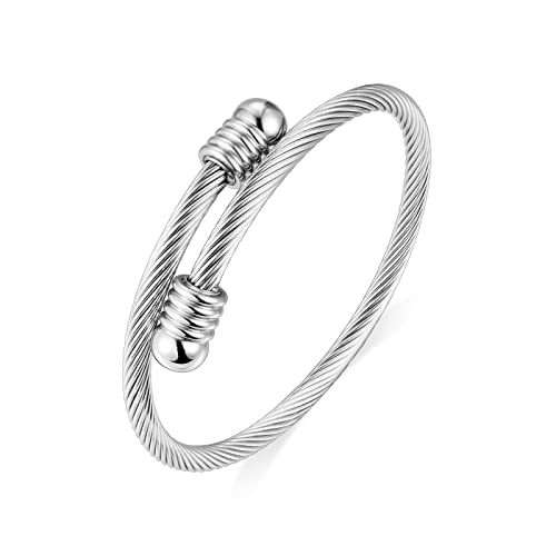 Abooxiu Stainless Steel Ash Bracelet for Men & Women - Memorial Ashes Holder, Filling at Both Ends