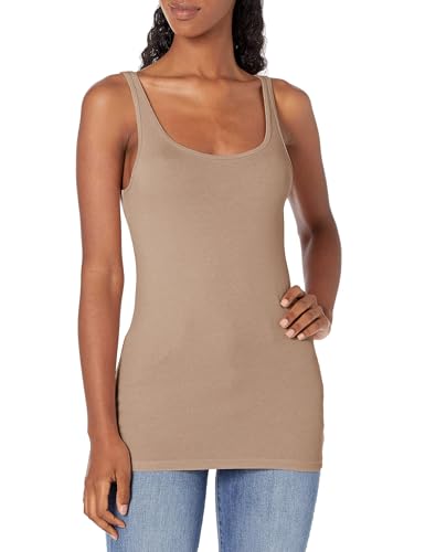 Image of Amazon Essentials Women's Slim-Fit Thin Strap Scoop Neck Tank Top