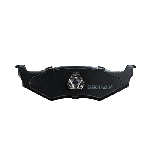 Image of Detroit Axle - Rear Ceramic Brake Pads w /Hardware Replacement for Plymouth Neon Breeze Eagle Vision Concorde Neon Chrysler New Yorker PT Cruiser Sebring Dodge Intrepid Stratus - 4pc Set