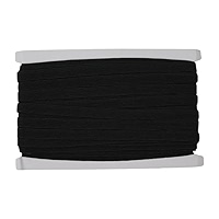 Trimming Shop 12 Mm X 100 M Cordon élastique Pour Qualité Couture Et Raccord Extensible à Cordes Pour La Fabrication Avec Rebord Sangles Bracelets Lingerie Rubans, Black, 25