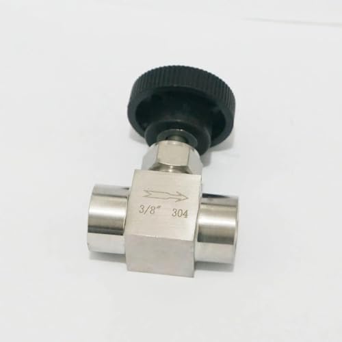Válvula de aguja de acero inoxidable 304 mecanizada en tamaño de 3/8 para fontanería 3