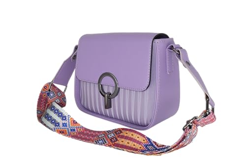 Sac à bandoulière mode lilas et multicolore idéal pour rehausser vos tenues d'été