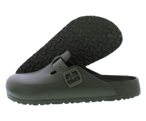 Birkenstock Boston Eva Unisex Shoes Size 12, Color: Khaki-Brown