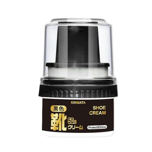 LearnLyrics Cera de aceite para botas, 50 ml, pulidora de botas con aplicador, producto para el cuidado de zapatos, abrigo de cuero, asientos de cuero, sofá, bolsa, Black Shoe Cream, Siehe
