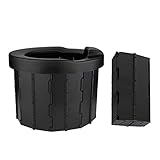 Mayeec Tragbare Toilette, Tragbare Faltbare Campingtoilette, Camping Outdoor Auto Klapphocker, Toilette für Camping, Wandern, Bootfahren, Lange Reisen, Stau