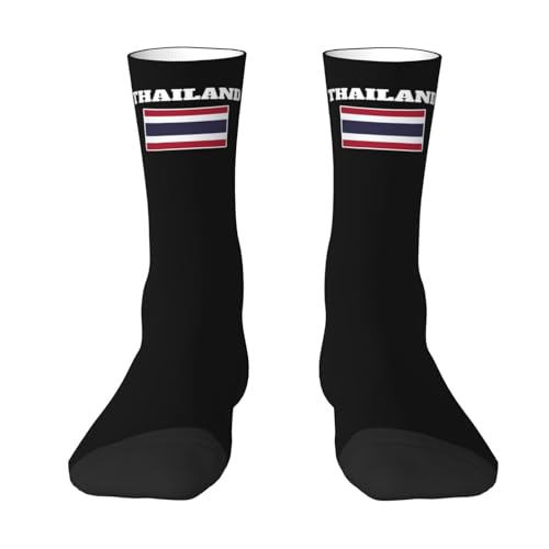 Chaussettes De Randonnée 40cm Drapeau Thaïlandais De La Thaïlande Chaussette Élastique Funky Chaussettes Maison Style Classique Chaussette Hiver Pour La Saint-Valentin, Amis, Fête Des Mères