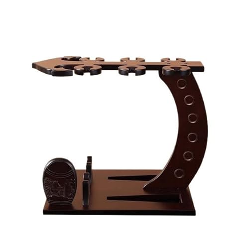 Soporte para botellas de vino de madera sólida miniatura 1
