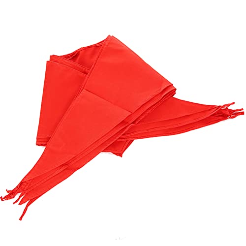 luzen 4Pcs Red Children Triangle Scarf Chinese Hong Ling Jin Primary School Students Red Scarf School Supplies for Young Pioneers