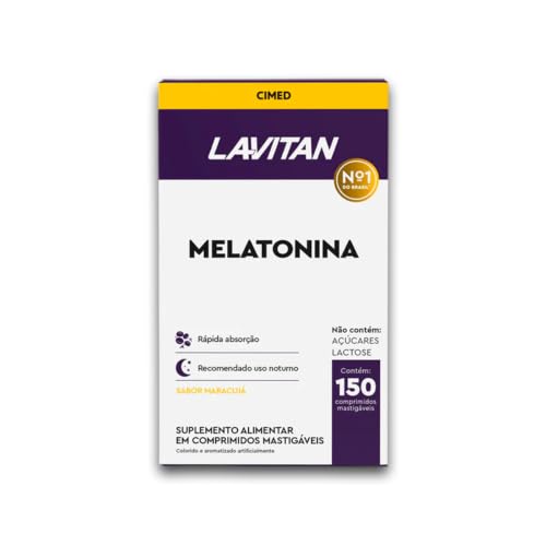 Melato.nina Lavitan 150 Comprimidos mastigáveis Maracujá Suplemento alimentar