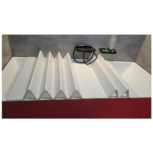 Plateau de baignoire résistant Folble volet de protection spa et douche en PVC