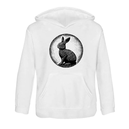 Azeeda 'Rabbit Sitting' Children's Hoodie/Hooded Sweater (KO050476)