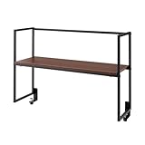 カインズ(CAINZ) W24 棚の高さが変えられる机上ラック ブラウン