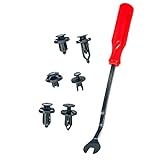 Mean Mug Auto 6915-3129A 120 Pcs 6.3mm 8mm 9mm 10mm Nylon Universal Bumper Clips Push Fasteners Expansion Screws Replacement Kit with 1x Fastener Remover