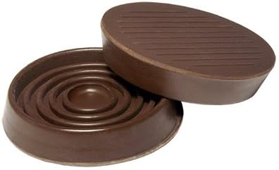 TruGuard F31907TV Furniture Cups, Brown Rubber, Round, 1-3/4-In. ID, 4-Pk. - Quantity 6