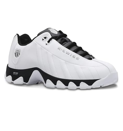 K-Swiss Men's ST329 CMF Sneaker, White/Black, 10.5 M