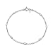 Amberta 925 Sterling Silver 1.4 mm Belcher Rolo Chain Bracelet with Tubes Length 7" inch/18 cm (7)