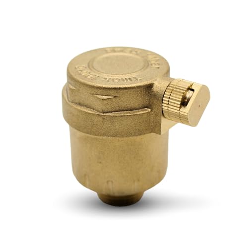 DOJA Barcelona | Purgador Automático Radiador 'Mini' | Salida Lateral | 1/2' | Purgador Automatico para Aire | Sistemas Hidráulicos y Calefaccion | Válvula Purgador Automatico de Calefaccion