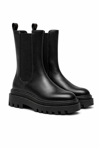 Bottines et boots Calvin Klein FLATFORM CHELSEA BOOT MG LTH pour Femme - vue 5