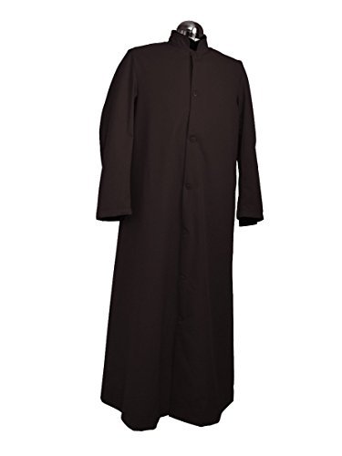 Aube de choeur noire 175cm pour éviter les vêtements liturgiques trop courts