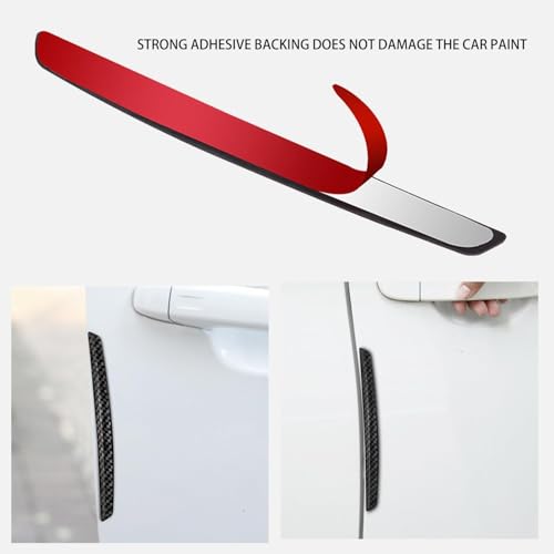 4 Pcs Car Door Edge Protectors – Durable Adhesive Guards to Prevent Chips, Scratches & Dings – Slim Universal Fit Car Door Protector Strips – Flexible & Discreet Design for All Vehicle Types - Image 3
