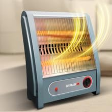 Eveready Pyrowarm 800W Quartz Room Heater with Dual Heating Elements, Tip-Over Protection, Fast Heating for Home & Office