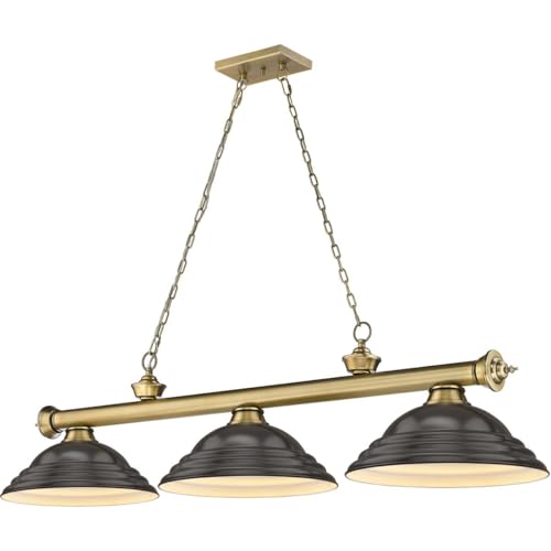 Luminaire Suspendu pour Billard en Bronze pour Salon et Salle de Jeu