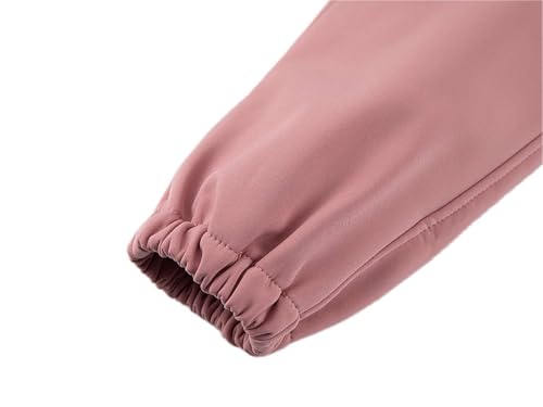 Boys Girls Softshell Trousers Kids Waterproof Windproof Pants Expandable Waist Outdoor Warm Trousers4