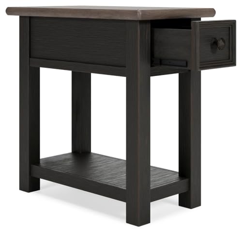 Signature Design by Ashley Narrow Chairside End Table with Charging Station - image 7