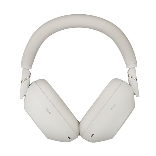 Image of Sony WH-1000XM6 Wireless Noise Canceling Headphones (Silver) Foldable Over-Ear Bluetooth Headset | Hi-Res Audio, 30-Hour Battery, LDAC, Multipoint with USB Wall Adapter and Microfiber Cleaning Cloth