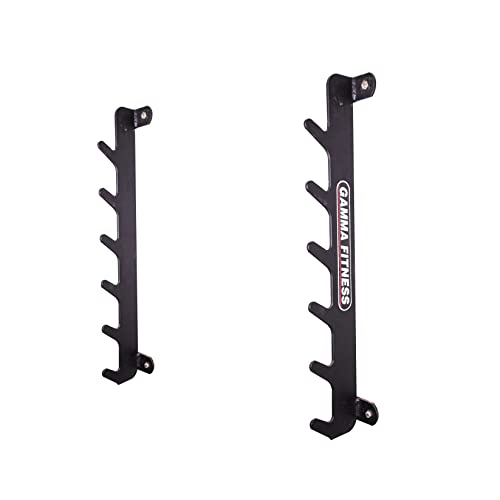 Image of Gamma Fitness Wall Mounted Barbell Rack | Rod Rack | BR-30 for Home Gym or Commercial Gym | Vertical Barbell Rack | Rod Rack for Gym