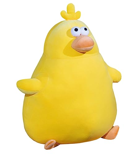 Annco Süße Weiche Gelb Huhn Kuscheltier,Huhn Plüsch,Große Lustige Stofftiere,Hühner Plüschtier,Huhn Geschenk für Kinde (50cm(19.7), Hühner)