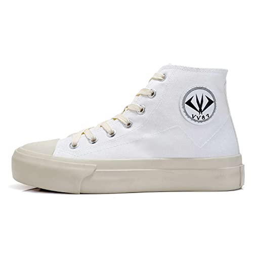 VV87 Unisex's High Top Classic Comfort Canvas Sneakers Stylish Lightweight Casual Walking Shoes2
