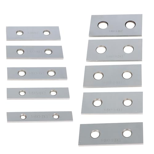 Blocs parallèles de précision pour fraisage CNC en acier allié de 1/8 pouce