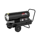  MURAN Direkt-Ölheizgebläse Heizkanone,Mit Temperaturregelung (5~65/5~99℃),Abschaltspeicher/verzögertes Abschalten/Überhitzungs-Abschaltfunktion,20KW~65KW,schwarz