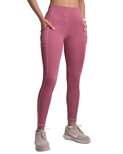 Image of Mehrang Women's Gym Wear Tights | Track Pants with Mesh Insert & Side Pockets : Ideal for Active Wear, Yoga & Workout | Stretchable Gym Pants for Women & Tights for Women