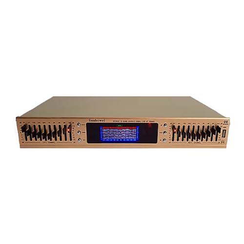 Equalizzatore grafico digitale professionale con display a spettro LED, connettività Bluetooth e telecomando per la sintonizzazione audio da studio