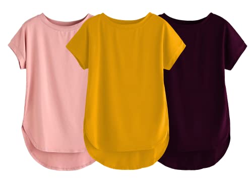 Image of Fabricorn Stylish Plain Up and Down Cotton Tshirt for Women