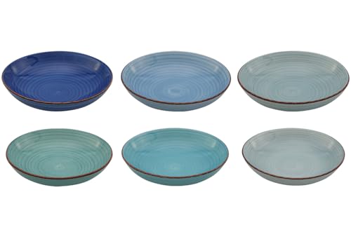 Assiettes à pâtes Studio Tavola Ocean Blue ø 23 cm - 6 pièces