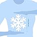 Ivenf Christmas Decorations Indoor Decor: 8 Sheets Extra Large White Snowflake Christmas Window Clings, Farmhouse Rustic Xmas Snowflake Decorations for Kids Home School Office Winter Holiday Party